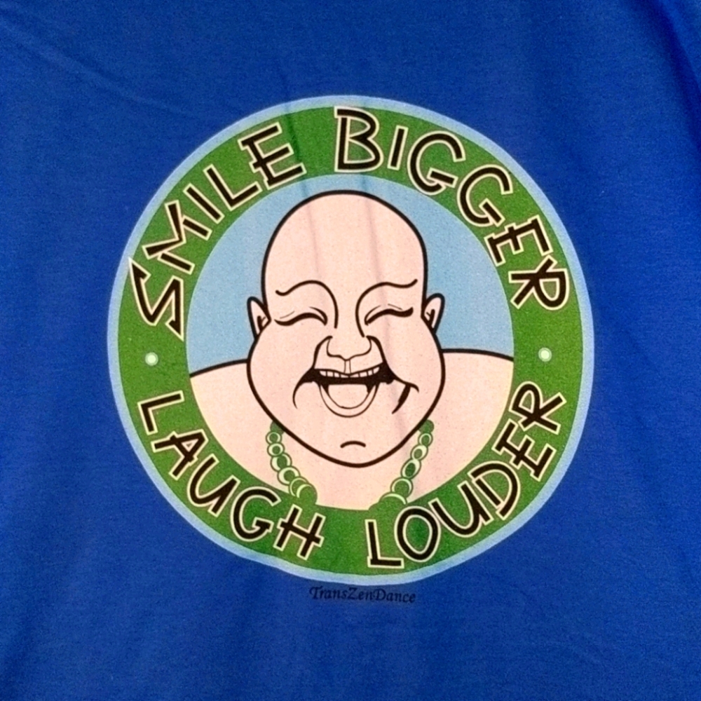 Gildan Unisex Smile Bigger, Laugh Louder T-shirt.